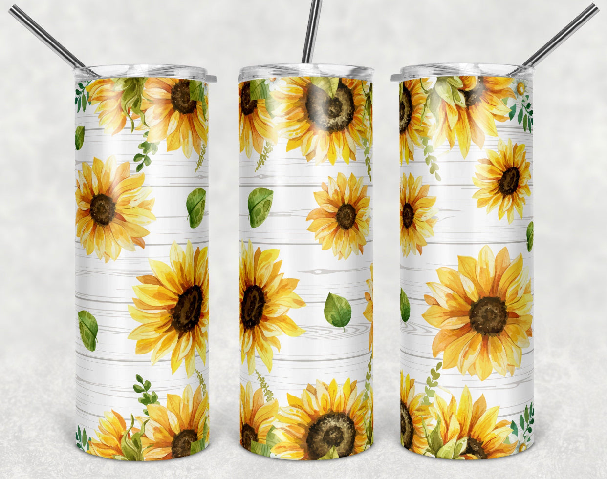 SANDJEST Sloth Tumbler Sunflower 4 in 1 16oz Can Cooler Style 5