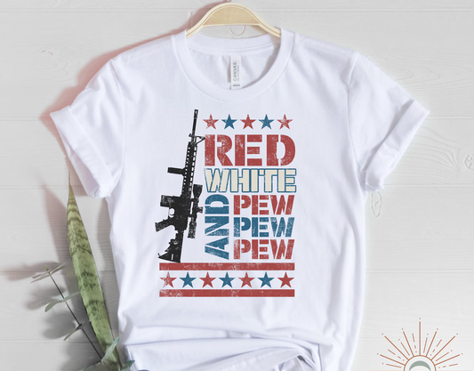 RED WHITE AND PEW PEW PEW