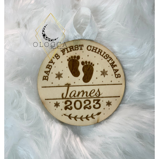 PRE ORDER: BABY'S FIRST CHRISTMAS ORNAMENT