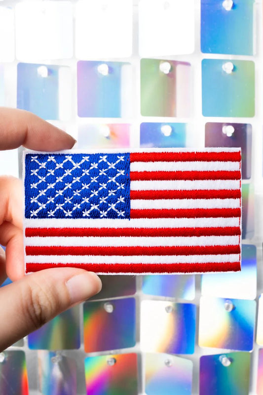 AMERICAN FLAG EMBROIDERED PATCH