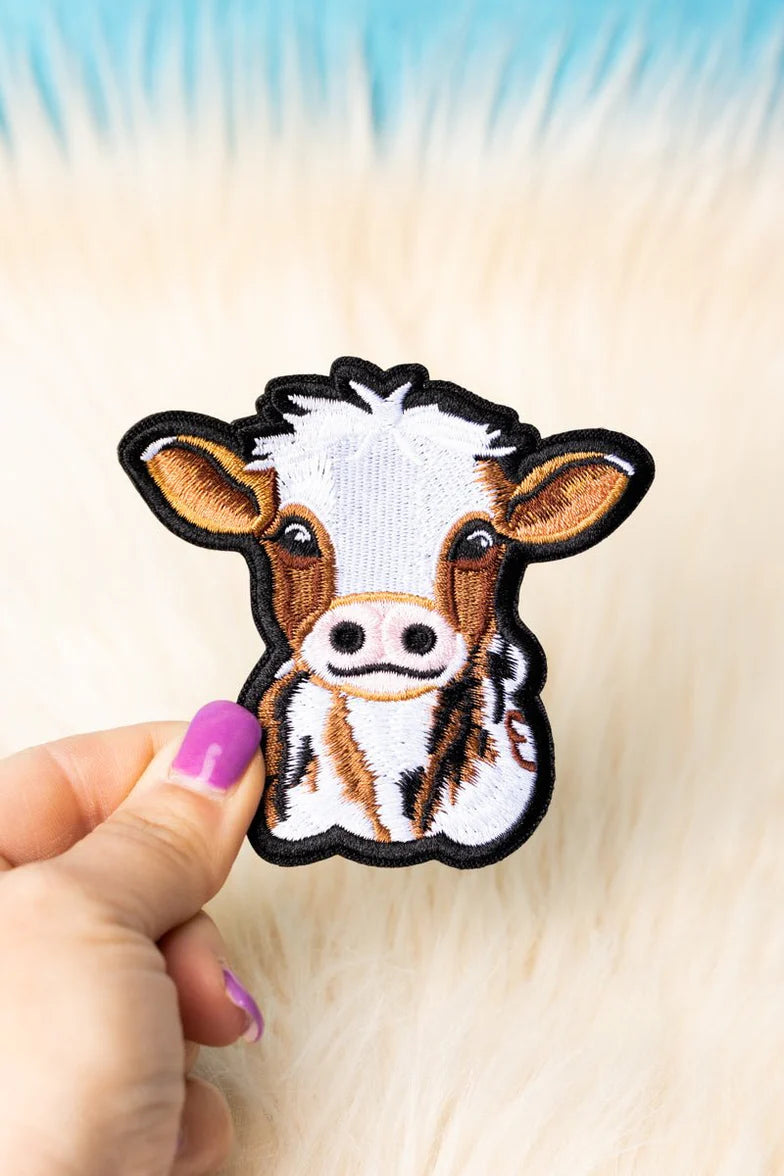 UDDERLY CUTE COW EMBROIDERY PATCH
