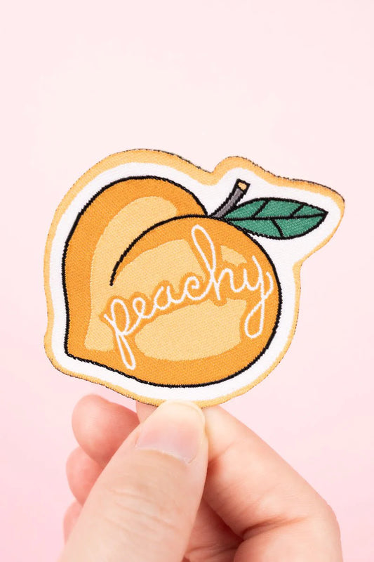 PEACH EMBROIDERED PATCH