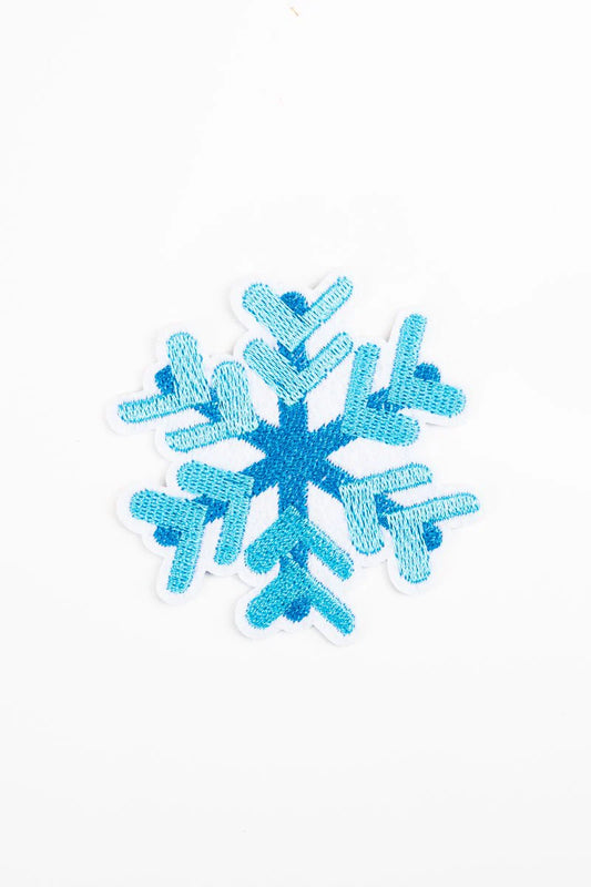 SNOWFLAKE EMBROIDERED PATCH