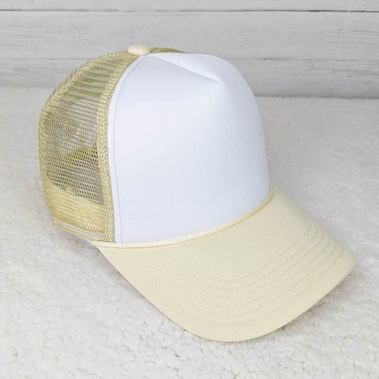 YELLOW + WHITE HAT